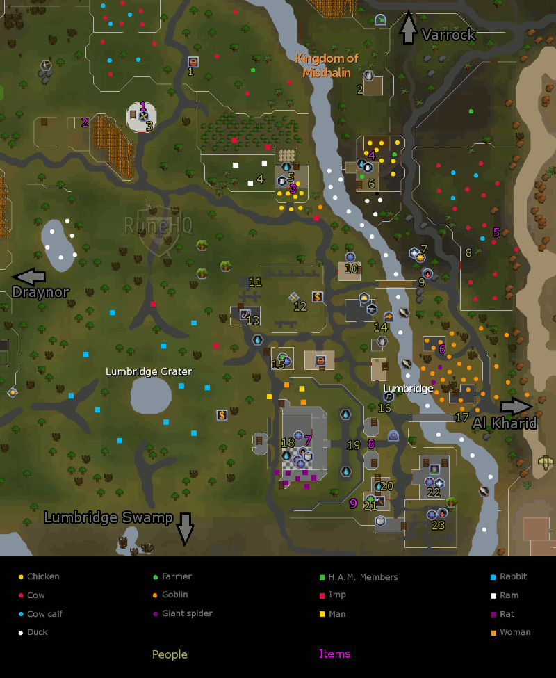 Lumbridge City map