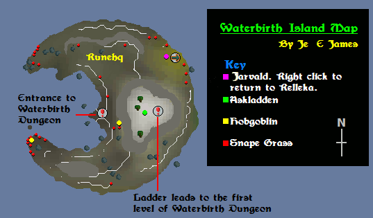 Waterbirth Island Map