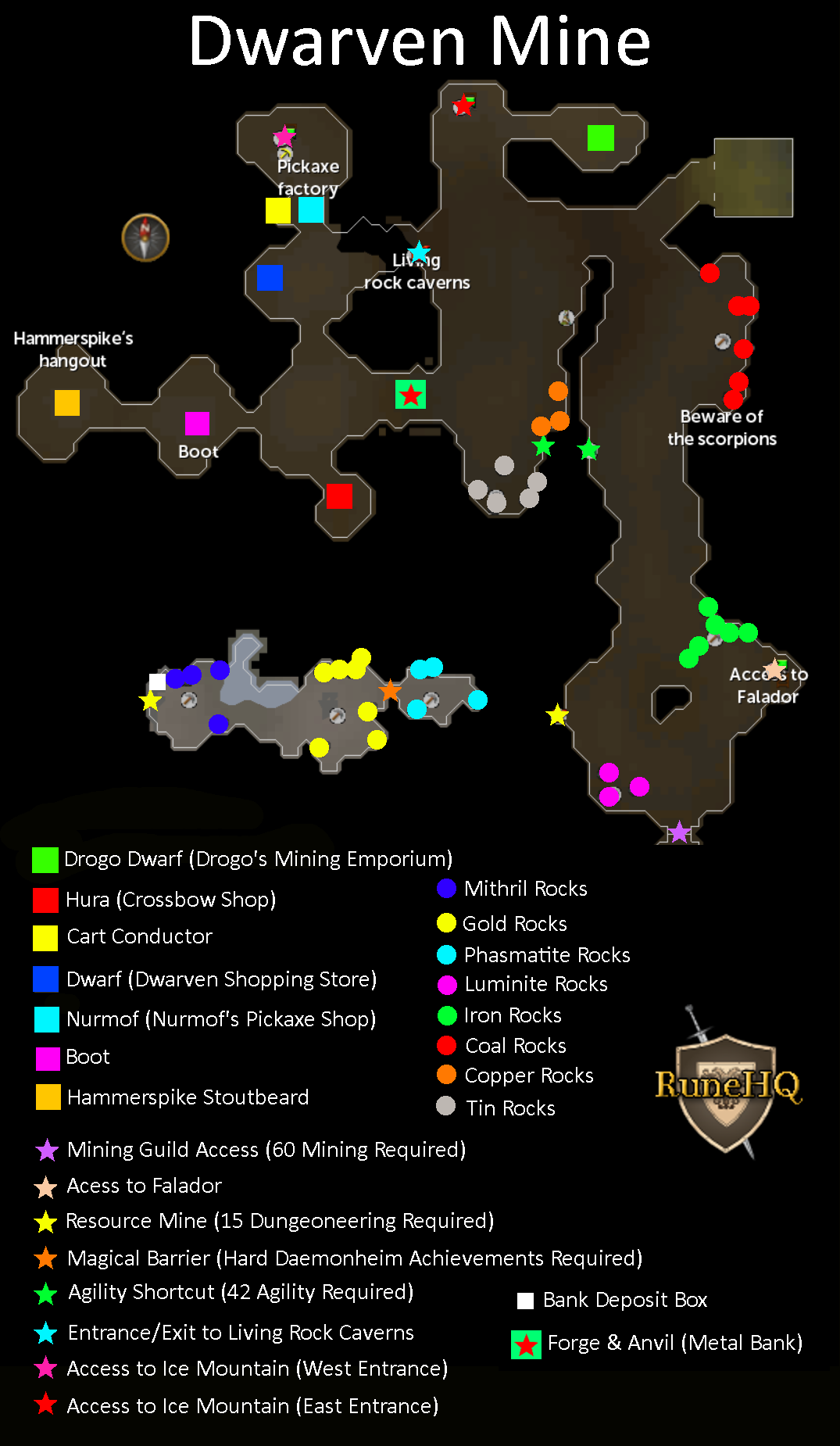 Dwarven Mines Map