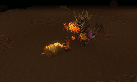 Fire cape sacrifice