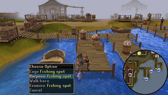 Bare-handed fishing