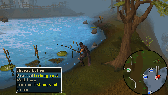 Bare-handed fishing