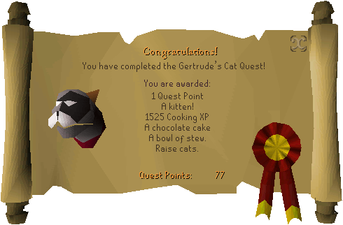 Quest Complete Scroll