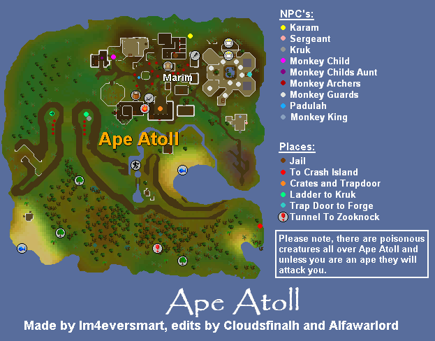 Ape Atoll Map