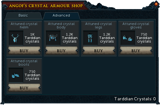 Angof's Crystal Armour Shop (Advanced)
