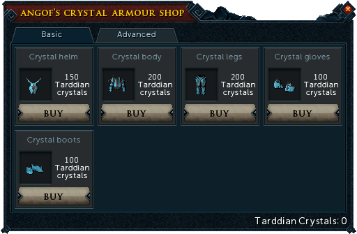 Angof's Crystal Armour Shop (Basic)