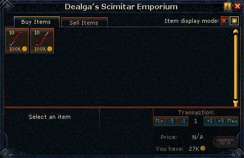 Dealga's Scimitar Emporium