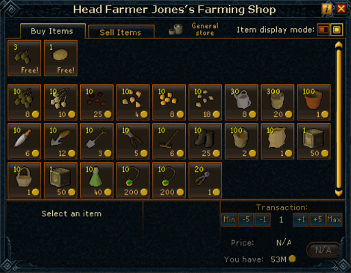 Head Farmer Jones's Farming Shop