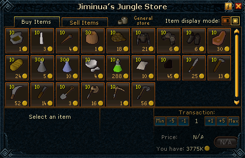 Jiminua's Jungle Store