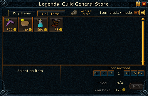 Legends' Guild General Store