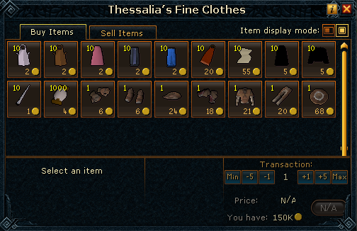 Thessalia's Fine Clothes