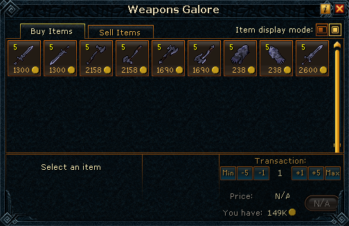 Skuli's Weapon Shop