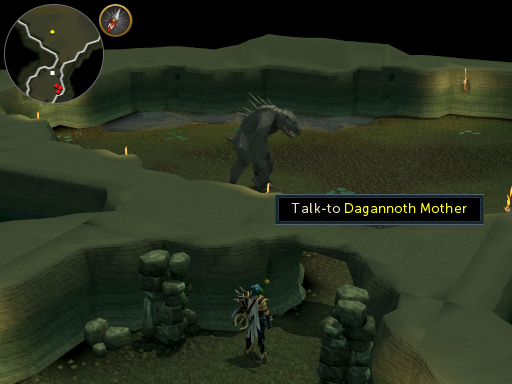 Dagannoth Mother in cave