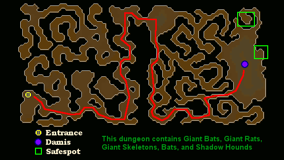 Damis' Lair Map