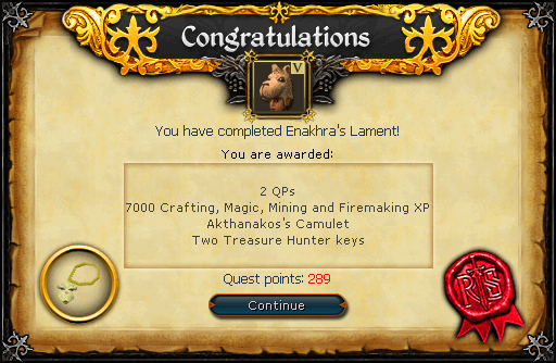 Quest Complete Scroll