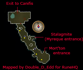 Tunnel Map and Stalagmites