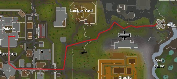 Temple Route Map