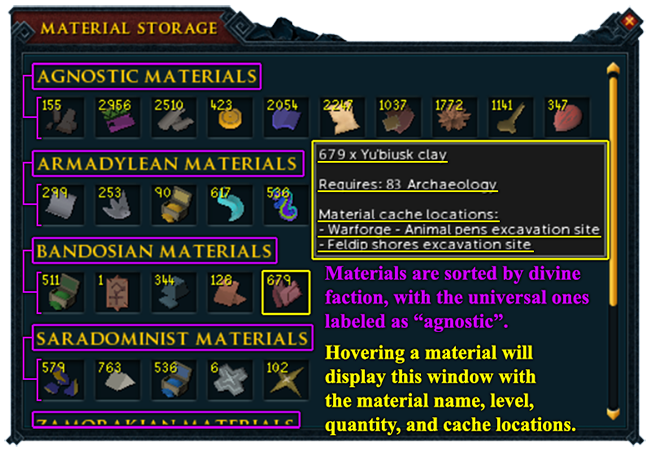 Material Storage