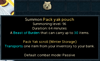 Tooltip for pouches