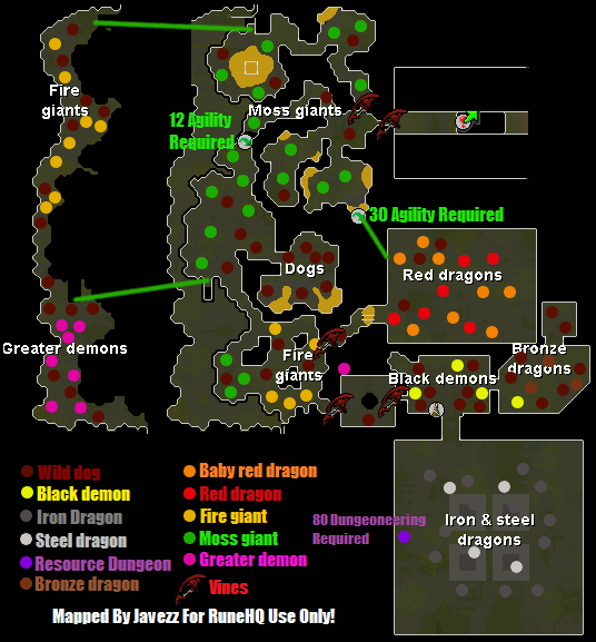 Dungeon map