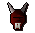 Red h'ween mask