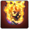 Flaming Skull