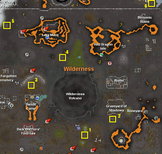 Wilderness Portal map