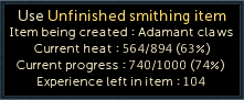 Unfinished Smithing Item